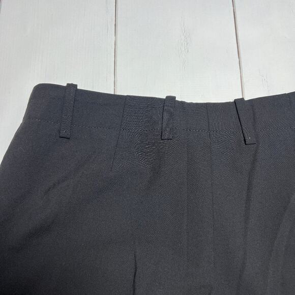 HUGO BOSS Tulia Virgin Wool Flare Leg Trousers SIZE 4 Black Dress Pants - Picture 11 of 13